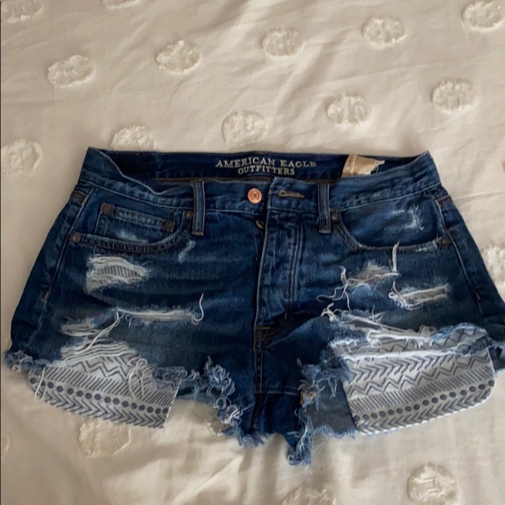 Medium Wash Jean Shorts